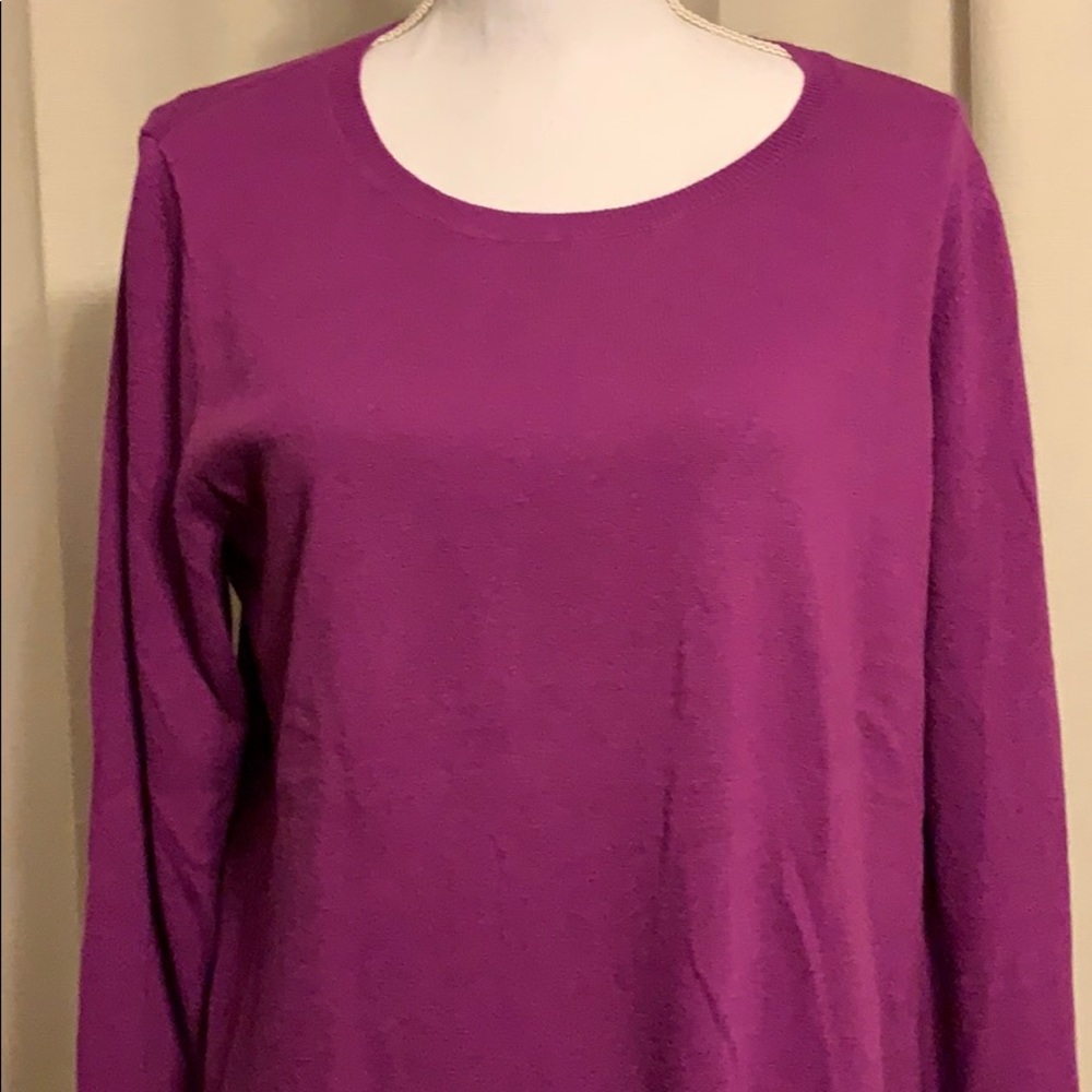 NWT Loft | Long sleeve sweater in Berry. Large